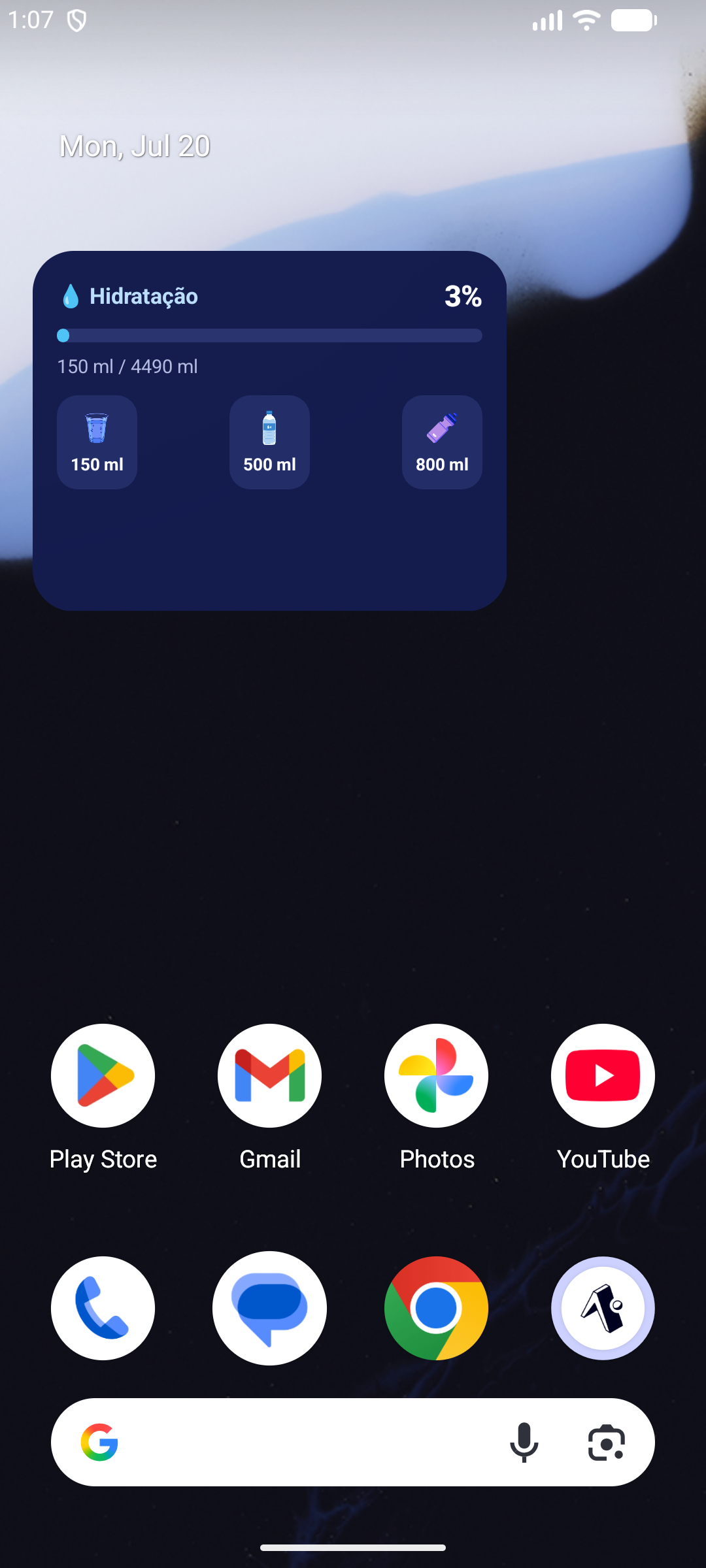 Home screen widget