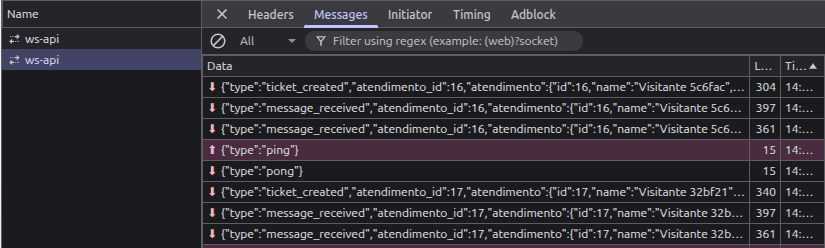 Webchat socket